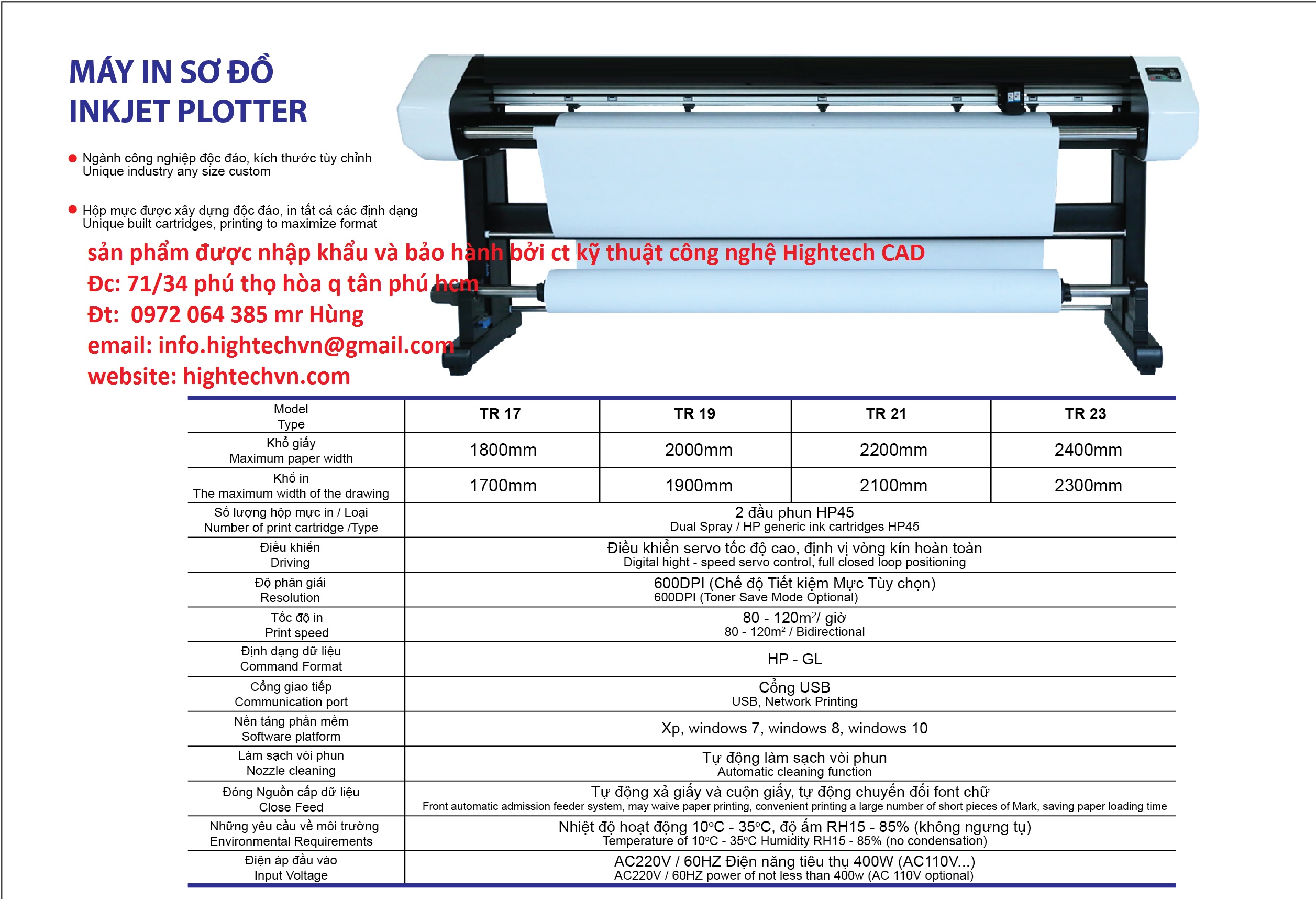 plotter machine hightech